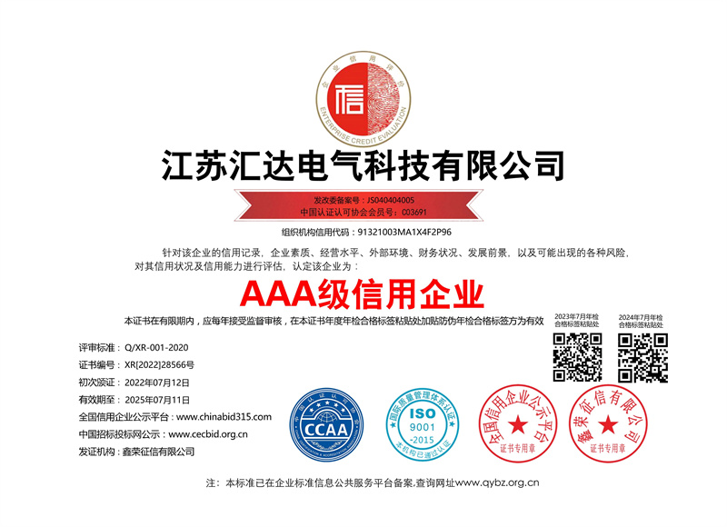 AAA級(jí)信用企業(yè)銅牌 雙網(wǎng)